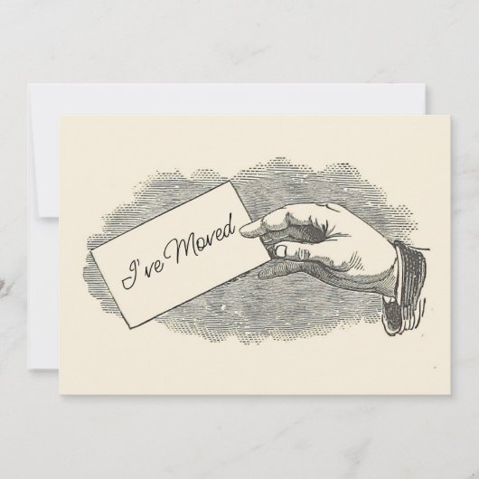 Koel  handbediende Kaart Verplaatsingsaankondiging (Voorkant)