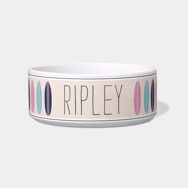 Koel het Aangepaste de Patroonplaat van het strand Voerbakje (Voorkant)