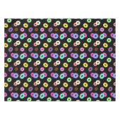 Koel het kleurrijke donuterpatroon zwart tafelkleed (Voorkant (Horizontaal))