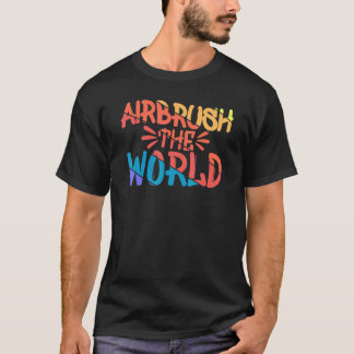 Koel het luchtpenseel van de wereld graffiti t-shirt