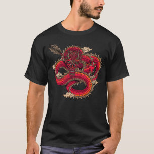 Koel Hevig Rode Draken Kunst T-shirt