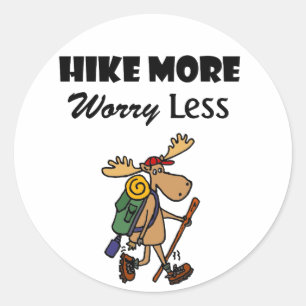 Koel Hike nog zorgwekkender, minder machtige wande Ronde Sticker