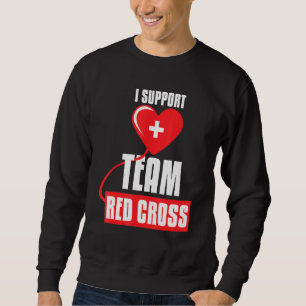 Koel I steun Team Red Cross Caring Red Cross Act Trui