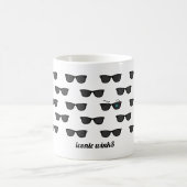 Koel-iconische winkS Black Sunbril Pattern Koffiemok (Center)