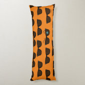 Koel-iconische winkS Black Sunbril Pattern Lichaamskussen (Achterkant (Verticaal))