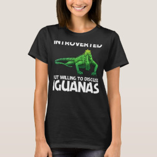 Koel Iguana voor mannen Dierlijke reptielant Herpe T-shirt
