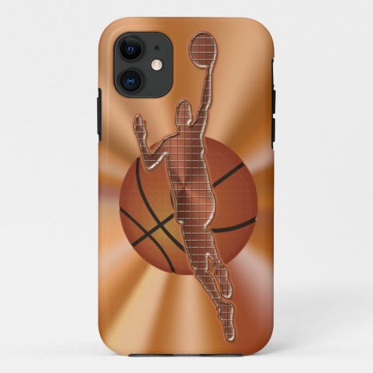Koel iPhone 5/5S Basketball Hoesjes Retro & Techy (Achterkant)