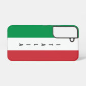 Koel Italiaanse vlag van Italië Samsung Galaxy S22 Samsung Galaxy Hoesje (Achterkant horizontaal)