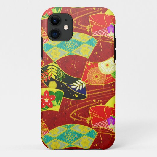 Koel-japans abstract trillingspatroon Case-Mate iPhone case (Achterkant)