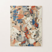 Koel-japans -koepeldier-strijder legpuzzel (Verticaal)