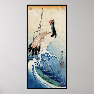 Koel japans  kraanvogel poster