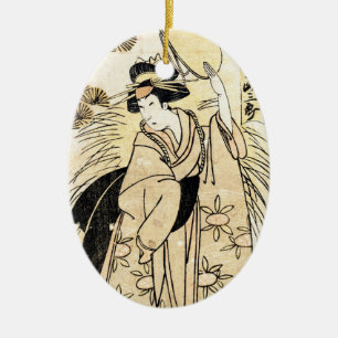 Koel japans oud tattoo keramisch ornament