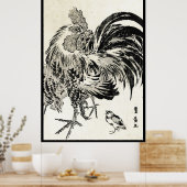 Koel japans  ukiyo-e-inktrooster poster (Keuken)