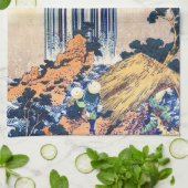 Koel japans ukiyo-e waterfall Hokusai Theedoek (Gevouwen)