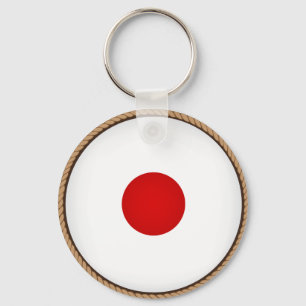 Koel Japans vlaggenzegel Sleutelhanger
