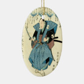Koel-japanse ukiyo-e samurai-krijger keramisch ornament (Rechts)
