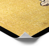 Koel-japanse  ukiyo-e samurai tattoo art. poster (Hoek)