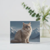 Koel Kat Briefkaart (Staand voorkant)