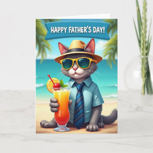 Koel Kat Vaderdag Scènekaart Kaart