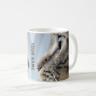 Koel kattenprofiel Close-up foto gepersonaliseerd Koffiemok