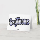 Koel kerst feestdagen kaart (Achterkant)