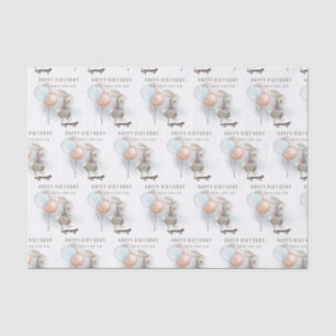 Koel Kind Bunny op skateboardpapier Tissuepapier