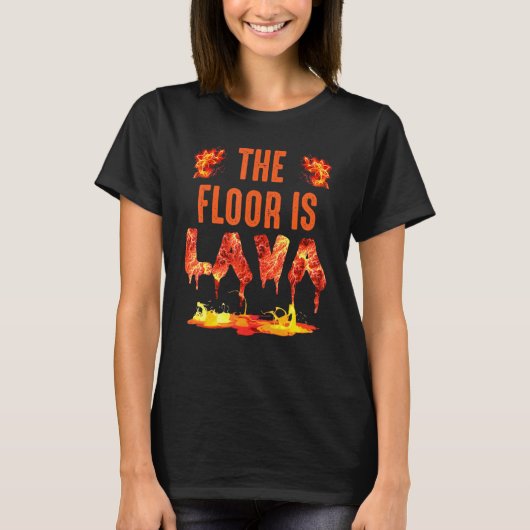 Koel Kind de vloer is de lava T-shirt (Voorkant)
