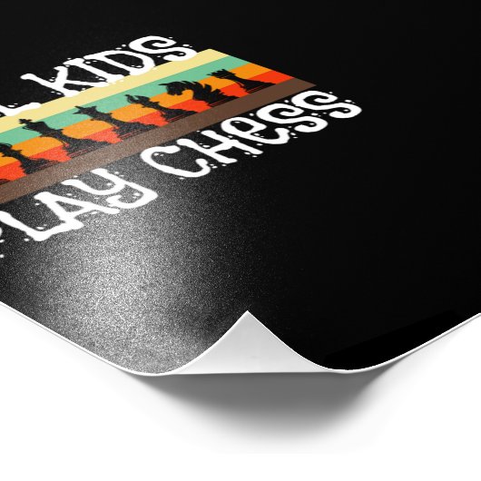 Koel Kinder schaakspel Foto Afdruk (Hoek)