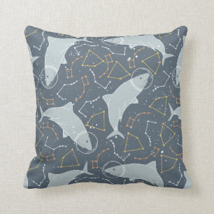 Koel Kinder spaties Shark Stars & Constellation Kussen