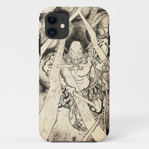 Koel klassiek japans demon tattoo iPhone 11 hoesje