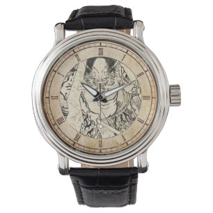 Koel klassiek japans demon tattoo horloge