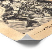 Koel klassiek  japans demon tattoo poster (Hoek)