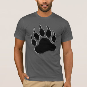 Koel Klassieke Beren Pride Black Beer Paw T-shirt