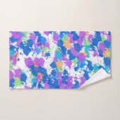 Koel kleuren Abstracte plakverf, vaag Bad Handdoek (Handdoek)