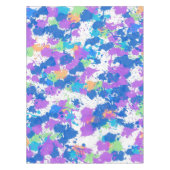 Koel kleuren Abstracte plakverf, vaag Tafelkleed (Voorkant)