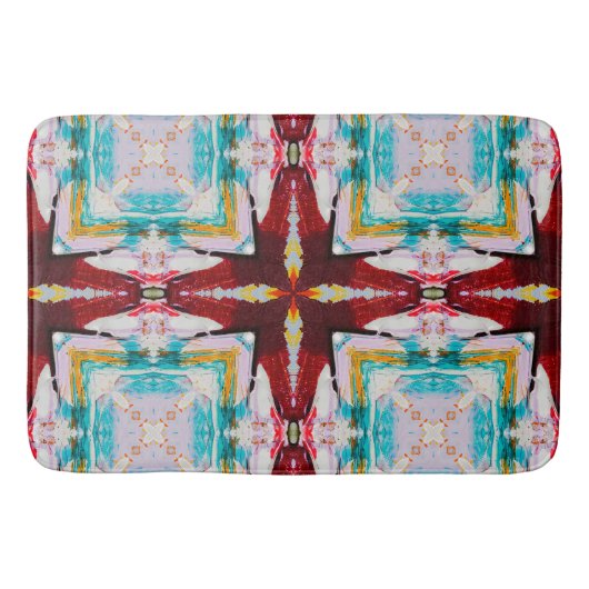 Koel kleurig Abstract Badmat (Voorkant)