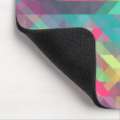 Koel kleurig geometrisch driehoekspatroon muismat (Hoek)
