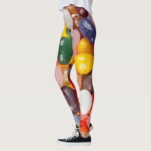 Koel kleurrijk zoet paasbrood Snoep Leggings (Links)