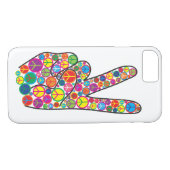 Koel kleurrijke Groovy-vredessignalen Case-Mate iPhone Case (Achterkant (Horizontaal))