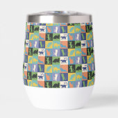 Koel kleurrijke katten op vierkantspleinen (Voorkant)