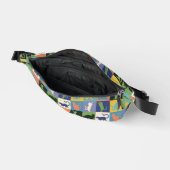 Koel kleurrijke katten op vierkantspleinen heuptasje (Open)