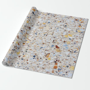 Koel Kleurrijke Marmer Graniet Steen Textuur Cadeaupapier