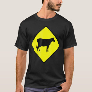 Koel Koe Kruisend Bord T-shirt