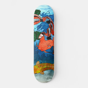 Koel Koi Vis Skateboard - Aangepaste Maten