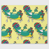 Koel komkommer cadeaupapier (Vlak)