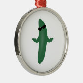 Koel komkommer metalen ornament (Rechts)