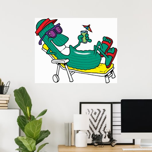 Koel komkommer poster (Thuiskantoor)