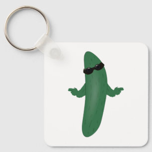 Koel komkommer sleutelhanger
