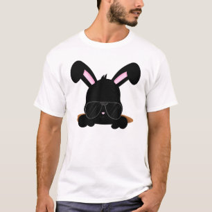 Koel konijn met zonnebril Stomme Bunny Animal Pet T-shirt
