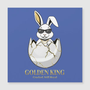 Koel Konijn Zonnebril Gouden Koning Grappige Konij